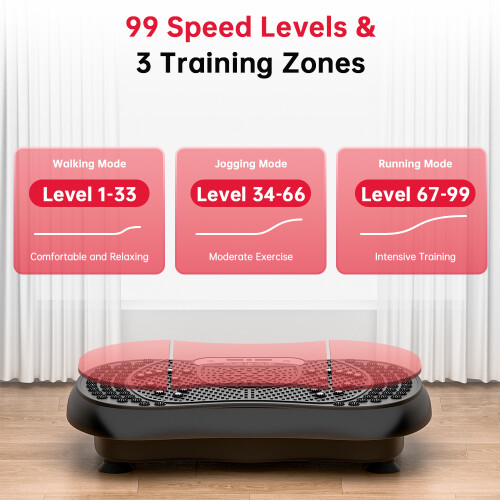 (Black) Mini Vibration Plate Exercise Machine 2