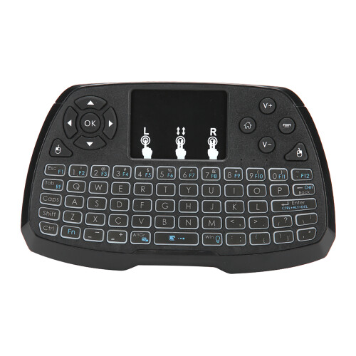 Mini clavier tactile portable, télécommande sans fil Bluetooth avec rétroéclairage, compatible multi-doigts pour une utilisation pratique, 1