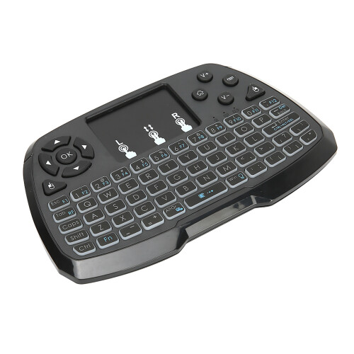 Mini clavier tactile portable, télécommande sans fil Bluetooth avec rétroéclairage, compatible multi-doigts pour une utilisation pratique, 2