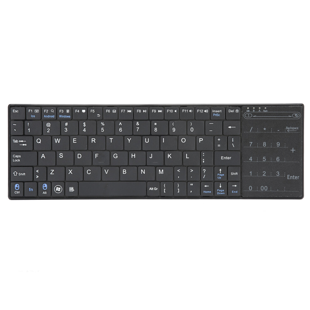 Rechargeable Stainless Steel Wireless Bluetooth Keyboard, Ultra Thin Design, Easy-Switch Stable Bluetooth For Seamless Typing, Plug And Play With Mult 9486358000595