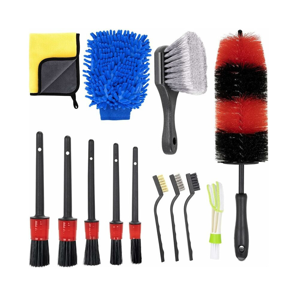 Detailing Wizard, Rotating Car Brush With Versatile Cleaning, Semi-Soft Synthetic Bristles For Wheels, Rims, Exteriors, Ergonomic Design Handle For An 9198585359208