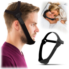 Anti Snoring Chin Strap for CPAP Users – Comfortable Adjustable Fit Snore Stopper for Men and Women