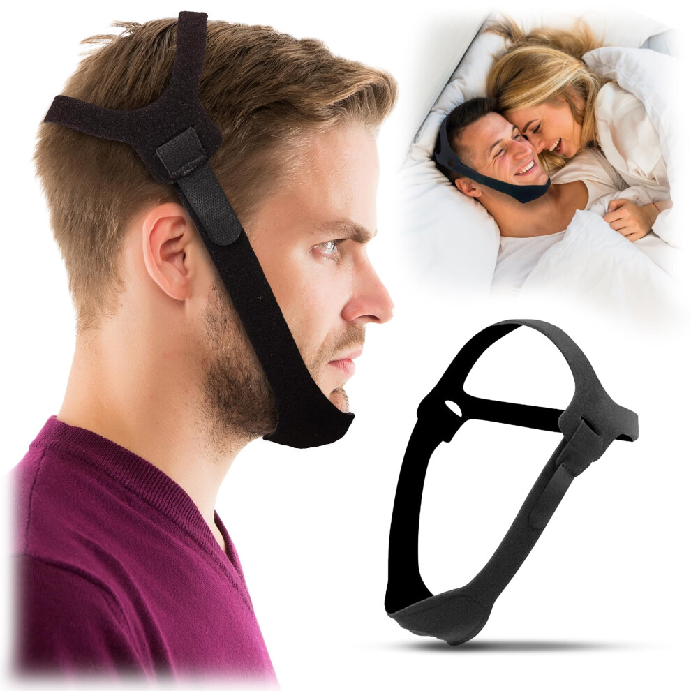 Anti Snoring Chin Strap for CPAP Users â Comfortable Adjustable Fit Snore Stopper for Men and Women