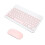 Set tastiera e mouse Bluetooth compatto, sottile, ricaricabile, ergonomico e wireless per dispositivi iOS, Android e Windows, con digitazione 7