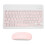 Set tastiera e mouse Bluetooth compatto, sottile, ricaricabile, ergonomico e wireless per dispositivi iOS, Android e Windows, con digitazione 5