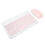 Set tastiera e mouse Bluetooth compatto, sottile, ricaricabile, ergonomico e wireless per dispositivi iOS, Android e Windows, con digitazione 2
