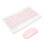Set tastiera e mouse Bluetooth compatto, sottile, ricaricabile, ergonomico e wireless per dispositivi iOS, Android e Windows, con digitazione 6
