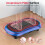 (Blue) Mini Vibration Plate Exercise Machine 5