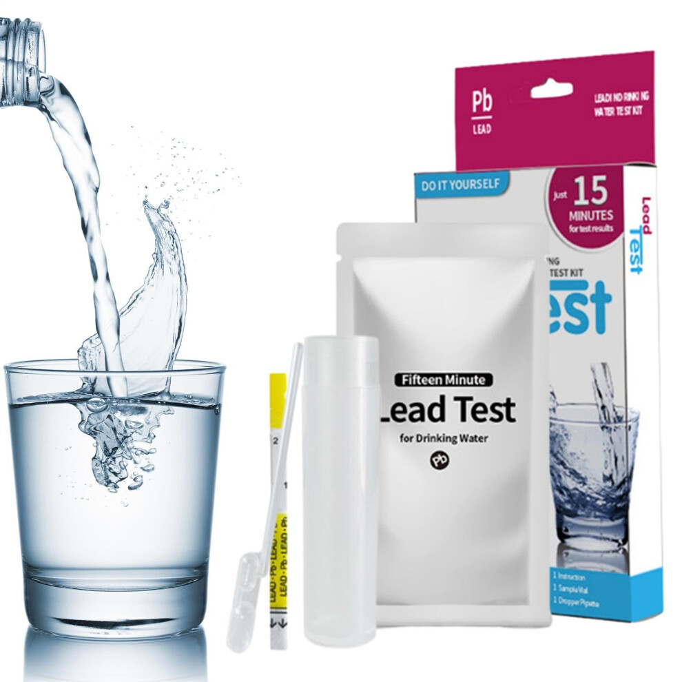 Water Lead Test Kit   Sensitivity Strips, Accurate Detection for City or Well, Down to 15PPB