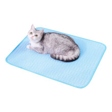 Cooling Blanket for Dogs Silk Cooling Bed XL Blue Portable And Mobile For Cat Sofas And Lying Surfaces