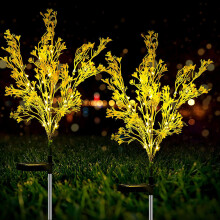 Solar-Gartenleuchten mit Erdspieß, personalisierte Blumenlichter als Geschenk, einfache Installation und automatische Funktion, 8-10 Stunden