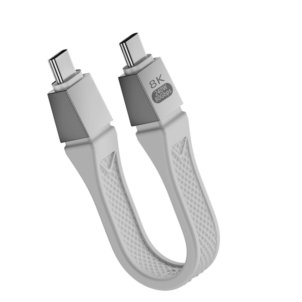 Type C To Type C Flexible Ribbon Cable 240W Power Delivery Charging 80Gbps Data Transmission 8K Displayport 9119770925633