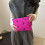 High Quality Bowknot Patterned Makeup Holder Pouches For-Pink 5