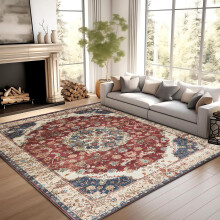 (200 X 290 cm, Viva) Luxury Printed Rugs Large Runner Rug & Door Mats