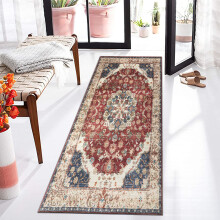 (60 X 220 cm, Viva) Luxury Printed Rugs Large Runner Rug & Door Mats