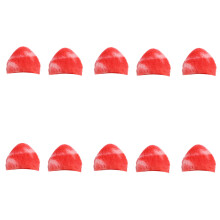 10 Pcs Plush Cats Ears Charm Lovely Decorative Charm for-Red