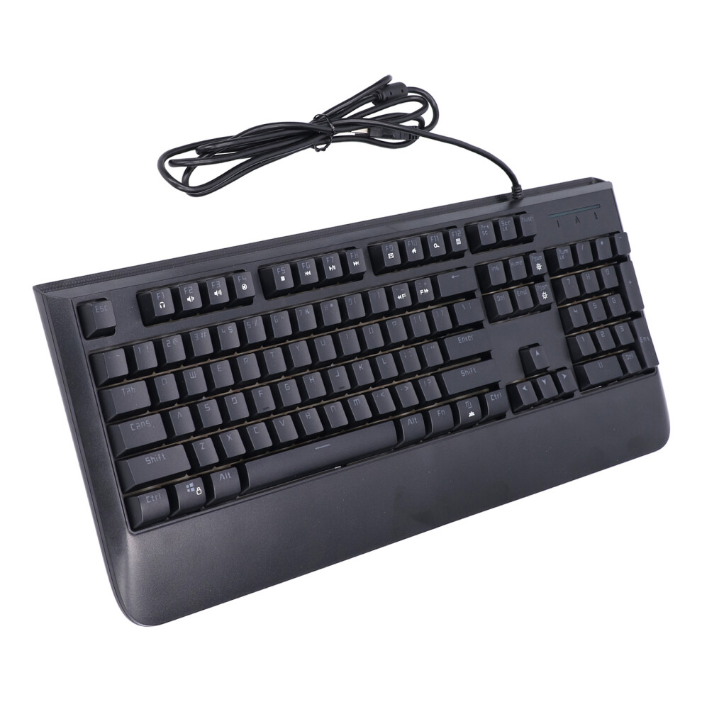 Gaming Keyboard For Professional Gamers, Tactile Feedback Mechanical Switches - Silent & Responsive - 104 Keys Backlit - Non-Slip Ergonomics Design - 9486358000687