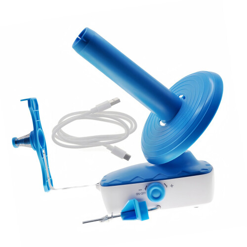Electric Yarn Winder for Crocheting Knitting Automatic-Blue