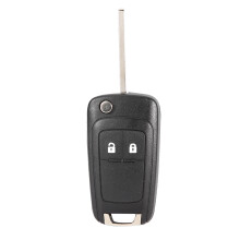 Custodia per chiave telecomando senza chiave, cover di ricambio pieghevole per chiave telecomando Opel Vauxhall Astra2, design a ribalta con 2