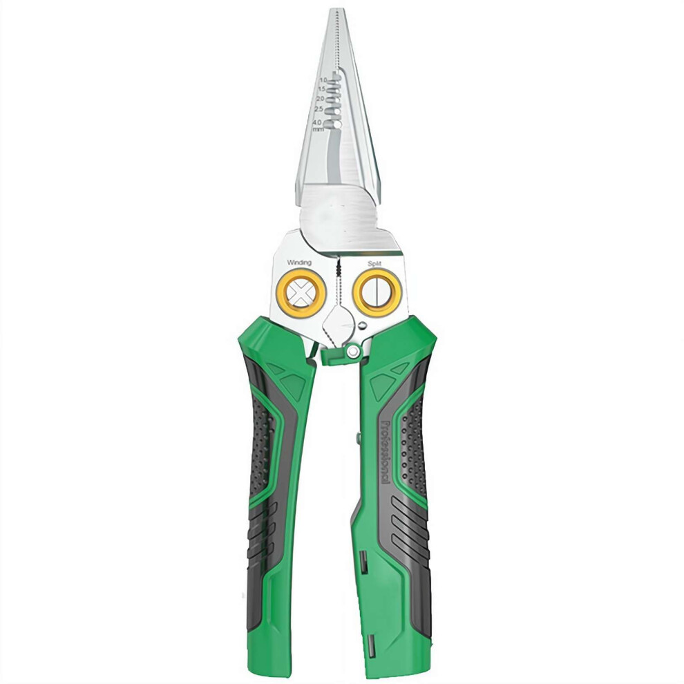 8 In 1 Wire Stripper With Voltage Tester, Multifunction Tool (Green 8In1) 9119770926036