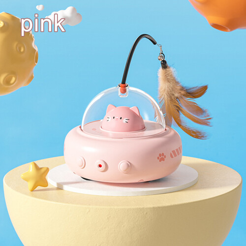 Cats Automatic Moving Toy for Kittens Exercise-Sakura powder 2