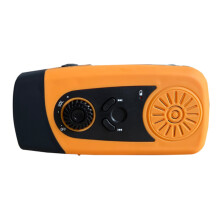 Solarradio für Notfälle, tragbares Notradio mit 3-facher Ladefunktion, für den Außen- und Heimgebrauch, 2000-mAh-Powerbank mit Handkurbeldynamo