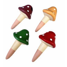 4pcs Mushroom Watering Globes Watering Spikes Automatic Waterer Irrigation Drippers For Hanging Pots Plant Irrigation Dripper