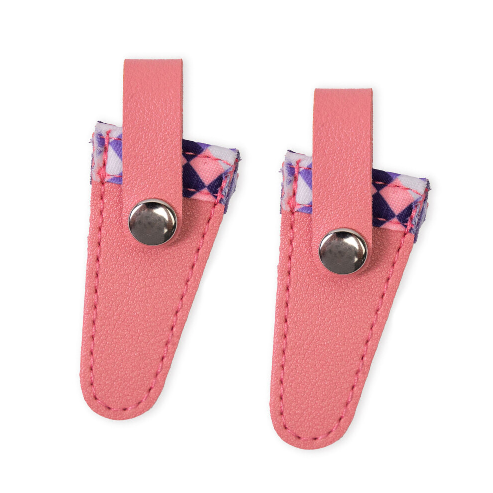 2 Pcs Embroidery Scissors Sheath Pu Scissors Protective-Pink 7754001251192
