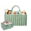 Diaper Caddy Organizer  Foldable Felt Storage Basket With Handle, Waterproof Nursery And Changing Table Organizer 1