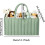 Diaper Caddy Organizer  Foldable Felt Storage Basket With Handle, Waterproof Nursery And Changing Table Organizer 4