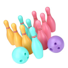 3sets Bowling Game Kit for Year Old Boys Boys and Girls Indoor Party Games Toys Girl Learning Toys for Birthday Random Color