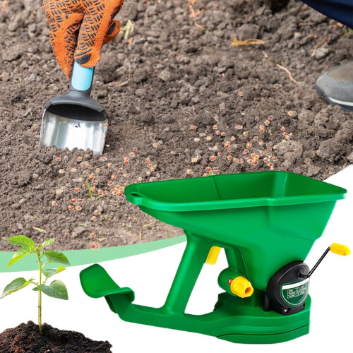 Handheld Seed Spreader 3L with Precise Distribution, AntiClogging Design for Lawn and Fertilizer 2