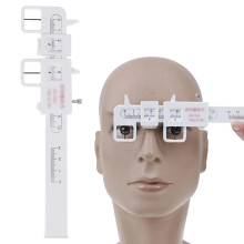 Vernier PD Ruler Pupil Distance Meter Eye Ophthalmic Tool (White, One Pack)
