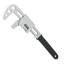 Adjustable Wrench Wide Jaw Opening, 12Inch FType Pipe Wrench, Multifunction Spanner, Durable For Plumbing