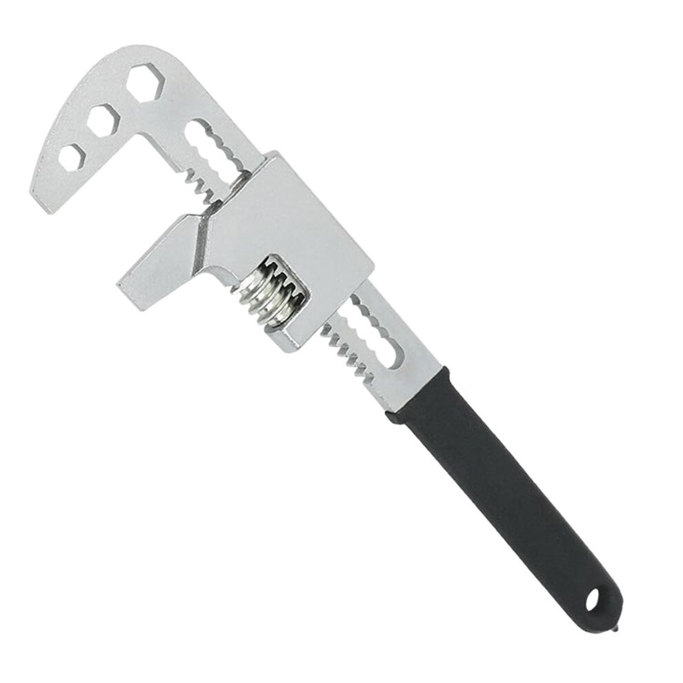 Adjustable Wrench Wide Jaw Opening, 12Inch Ftype Pipe Wrench, Multifunction Spanner, Durable For Plumbing 9365049206464