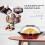 Electric DIY Home Automatic Popcorn Machine Mini Size For Kitchen Countertop Sugar And Oil Compatible Multi Function 5