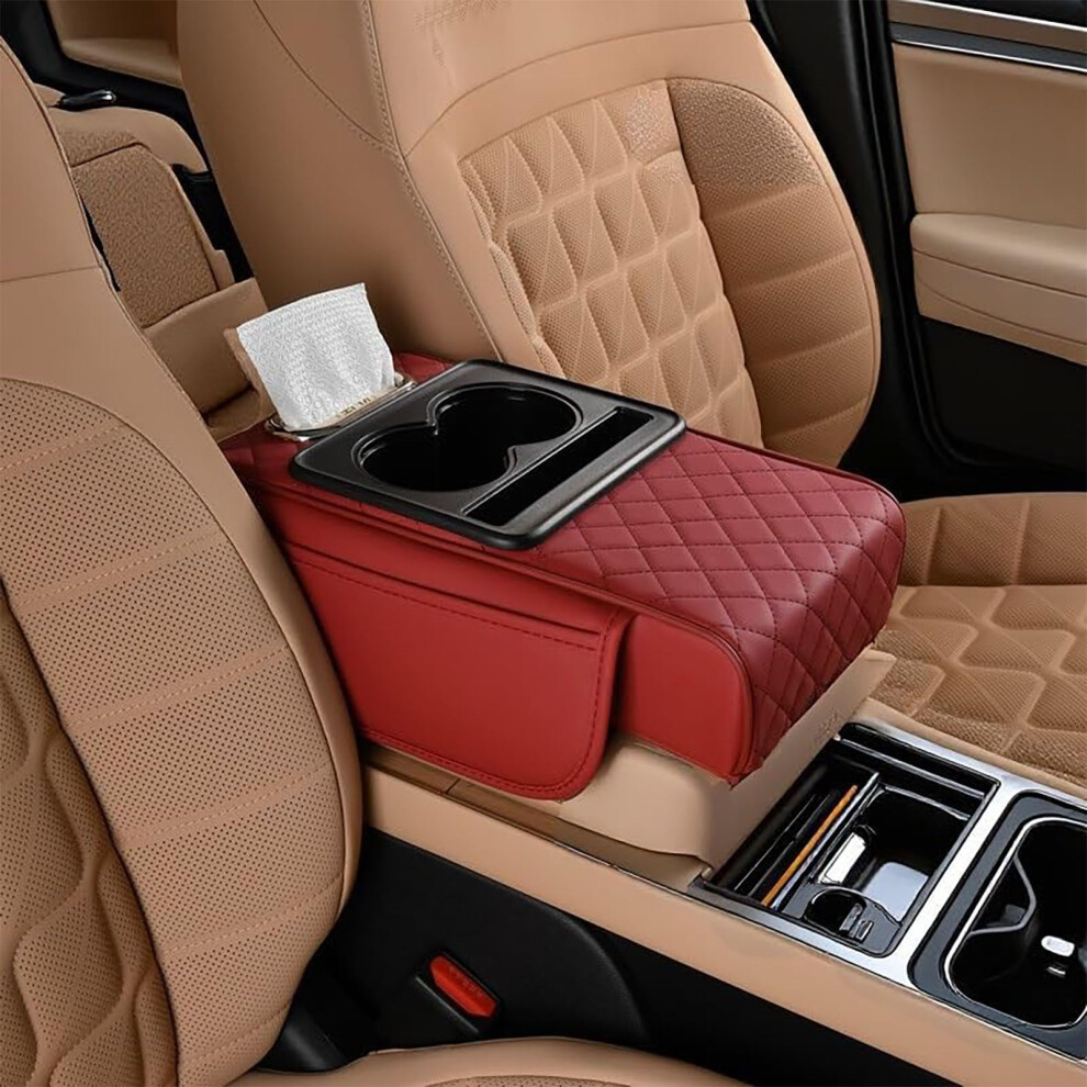 Car Armrest Cushion For Mercedes Benz Slk Slc R170 R171 R172, Memory Foam Comfortable Armrest Mat, Red 9119770926814