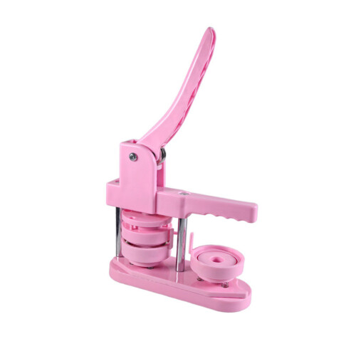 Round Button Maker Pin Button Maker Machine Badge Button- pink