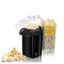 Portable Popcorn Maker Air Popcorn Maker Mini Popcorn Maker For Family Gatherings And Parties Black