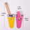 2 Pcs Portable Embroidery Scissors Cover  Scissors-Yellow 4