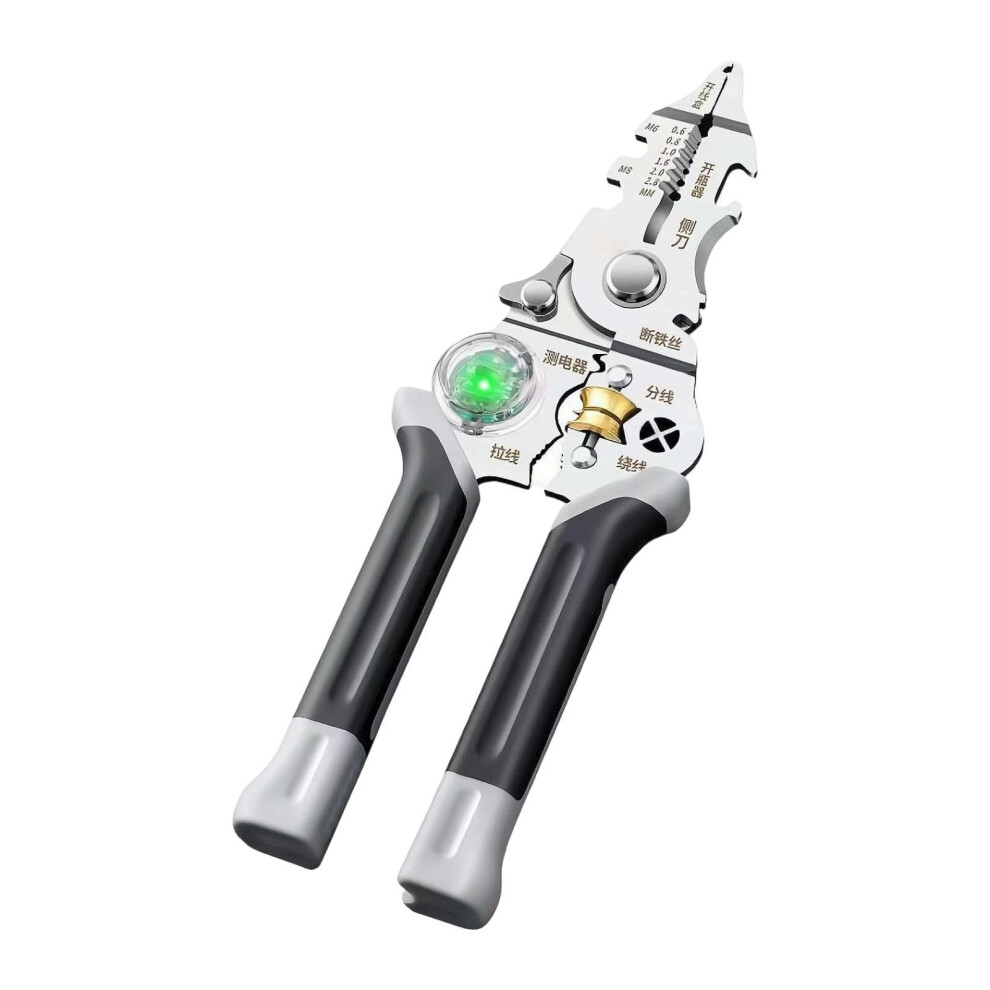 Wire Stripper Crimper Pliers,Cable Scissors Voltage Test Wire Cutter For Peeling 9365049206143