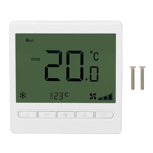 Smart Fan Coil Thermostat ABS LCD Bildschirm Anti