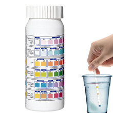 Test Strips for Pool Freshwater Tester Portable 6in1 Water Test Strips for Hot Tub, Freshwater, Fountain, Pond, Drinking, Spa, Saltwater