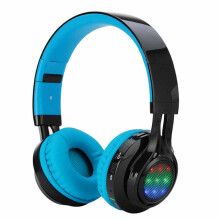Lumini ritmice, Sunet pur: Căști pliabile Bluetooth 4.2, Sincronizare muzică LED, Difuzoare HiFi, Control volum, Microfon, Pliabile, Idee de cadou