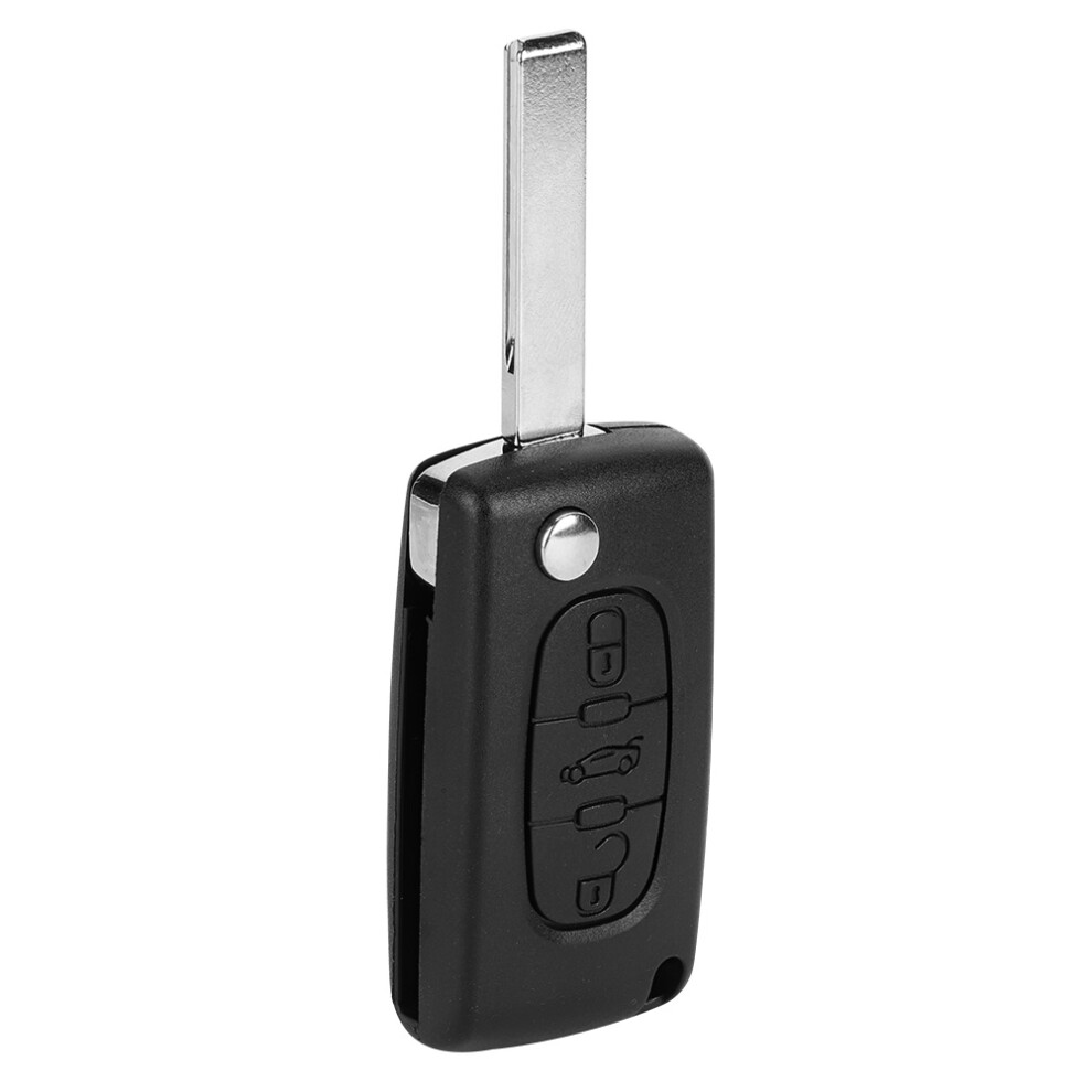 Keyless Entry Remote Control Key, 2 Buttons Car Ignition Key Fob Id46 433Mhz With Uncut Blade For Peugeot Models Premium Quality Abs Material Heat 9139052644359