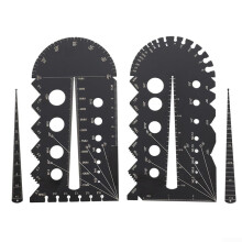 Thread Pitch Gauge with Metric and Imperial Scale Scratch Resistant Finish for Accurate Measurements