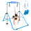 Gymnastics Bar Folding Horizontal Bar with Rings/Pad/Wristband(Blue) 1
