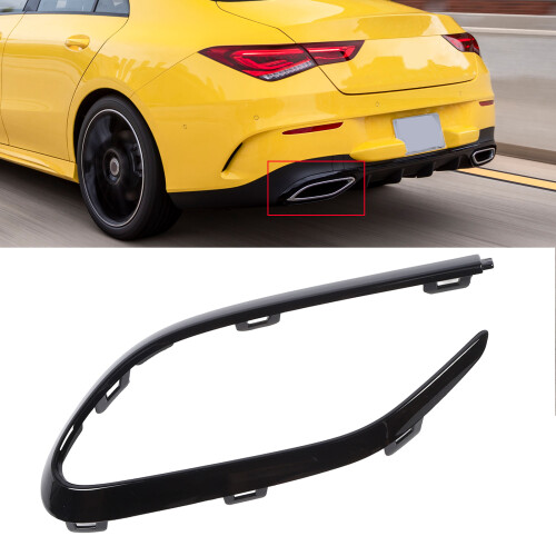 Precision Fit Rear Bumper Trim Gloss Black for CLA-Class C118 2