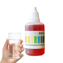 pH Test Liquid Drops pH Reagent Drops for Pool 50ml,Aquarium Water Quality Detection Agent for Home School, Swimming Pool Analysis Reagent