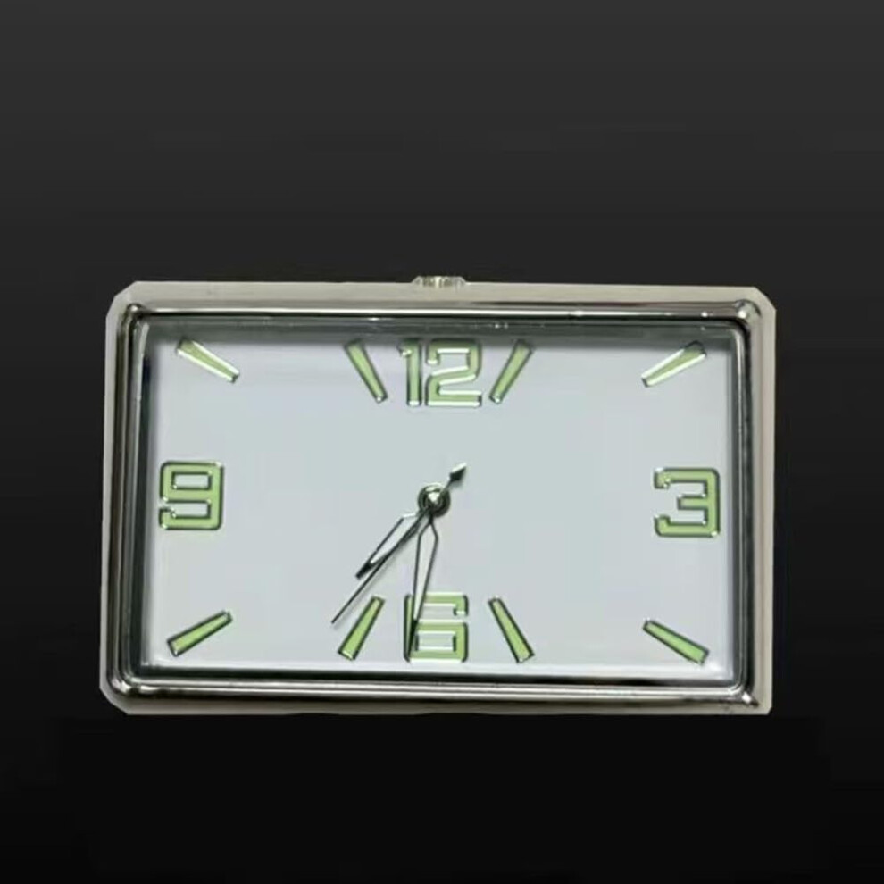 Car Clock With Accurate Quartz Mechanism, Simple Design For Clear Reading, Ideal For Dashboard, Comes With Sticker And Tuyere Clamp (Fluminous) 9119770928788